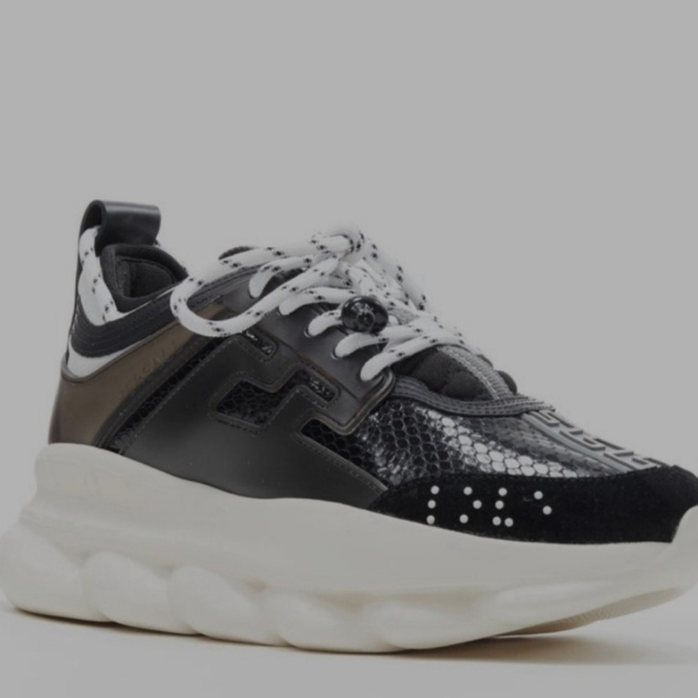 Versace Black and White Sneakers